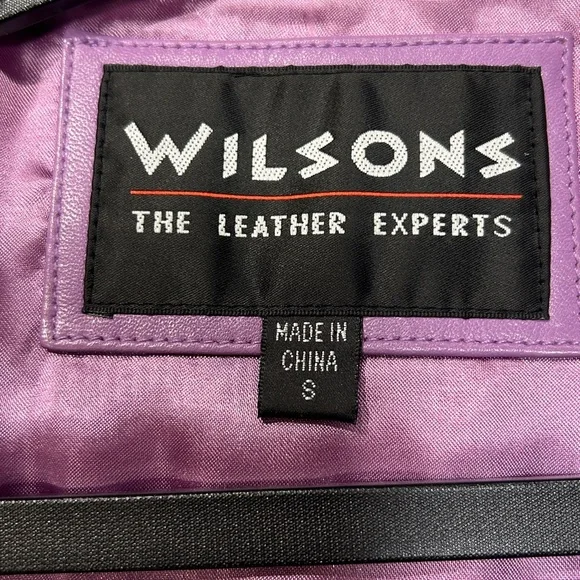 Vintage Pelle Studio Lilac Leather Blazer Womens S | Lambskin by Wilsons The Lea - Picture 3 of 9